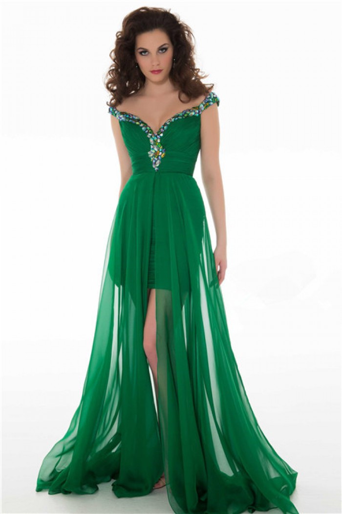 Whimsy Prom Eve Attire in Emerald Green | bridal dresses