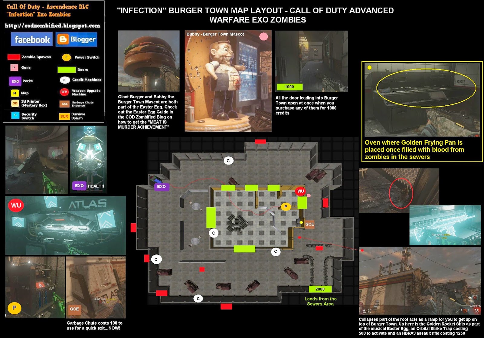 Zombified Call Of Duty Zombie Map Layouts Secrets Easter