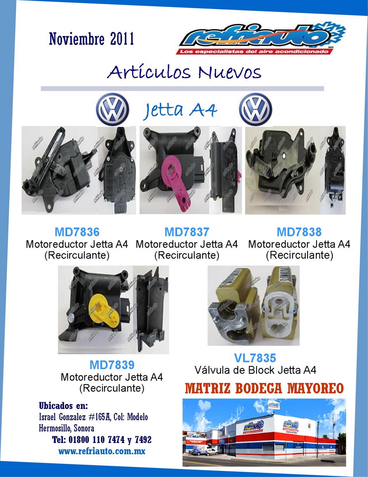 REFRIAUTO: Artículos Jetta A4