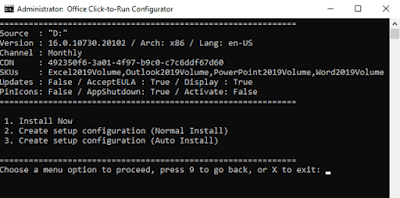 Instructions for installing and enabling the Office 2019 Volume License