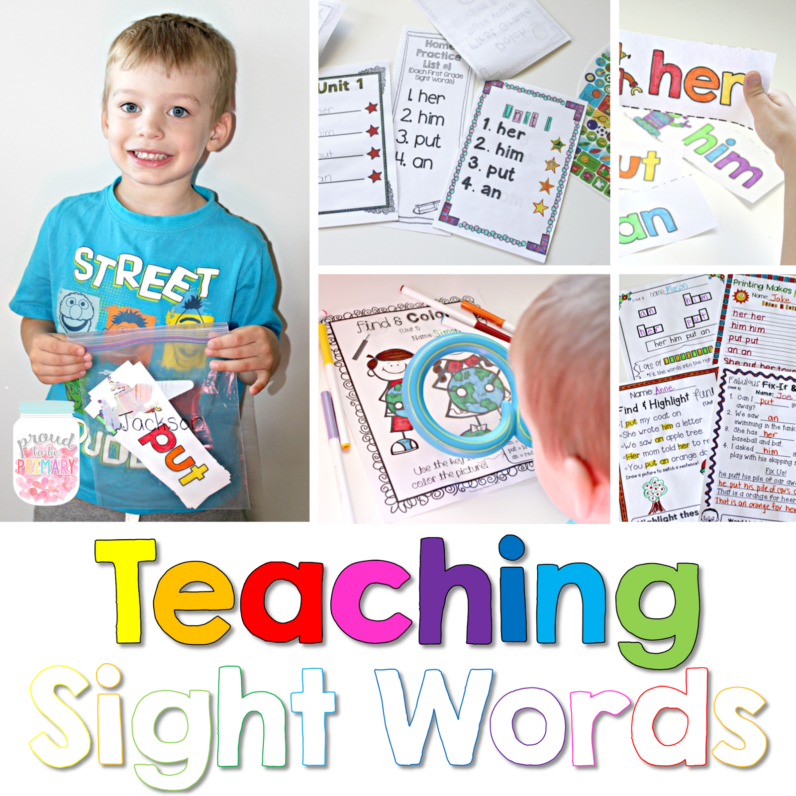 Learning to Read & Spell By Teaching Sight Words Proud