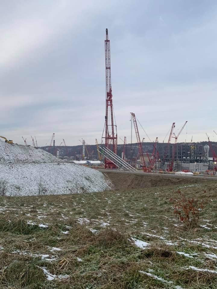 Towns and Nature Monaca, PA Shell building a polyethylene plant on