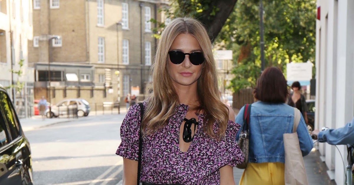 Lovely Ladies in Leather: Millie Mackintosh in a leather mini-skirt