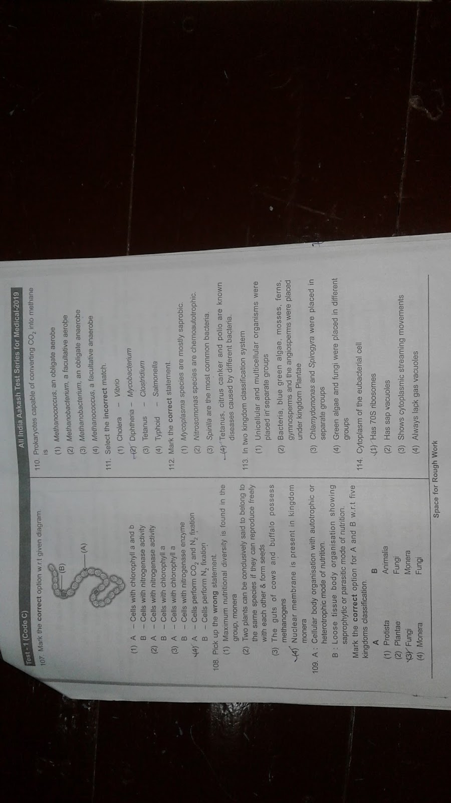 AIATS 01 QUESTION PAPER FOR MEDICAL 20172019