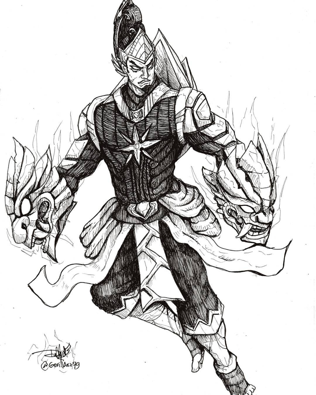 22+ Gambar Hero Ml Pensil