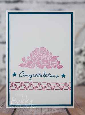 Stylish Floral Congratulations Card featuring the Floral Phrases Stamp Set from Stampin' Up! UK - buy Stampin' Up! UK here.  Join Stampin' Up! UK here.