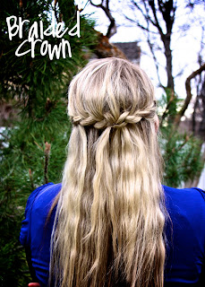 Twist Me Pretty's Abby Smith provides a detailed guide on how to create this gorgeous hairstyle, in her book The Ultimate Hairstyle Handbook. Braided Crown