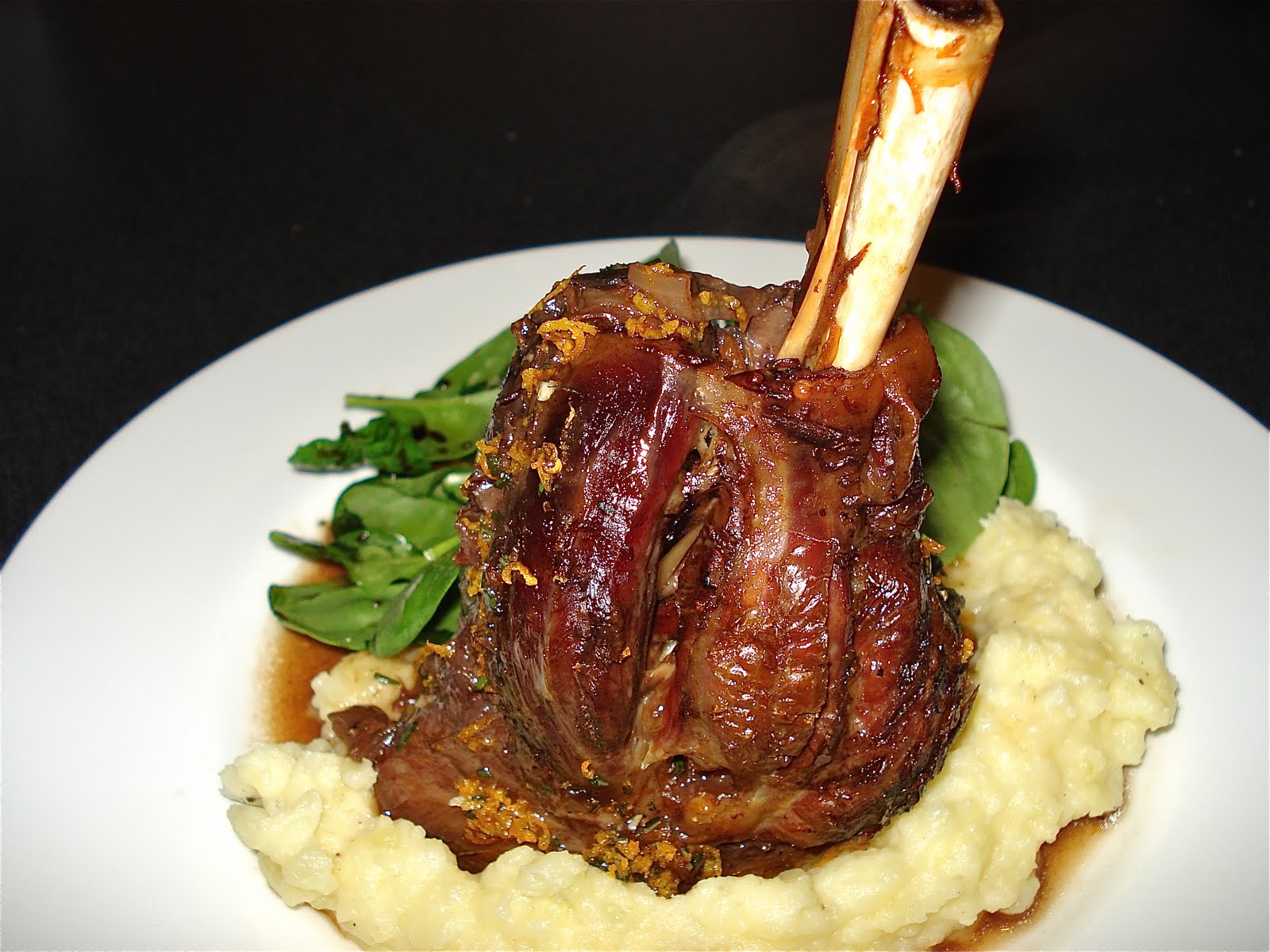 Behind The Burners LAMB SHANK WITH ROSEMARY GREMOLATA AND MASH
