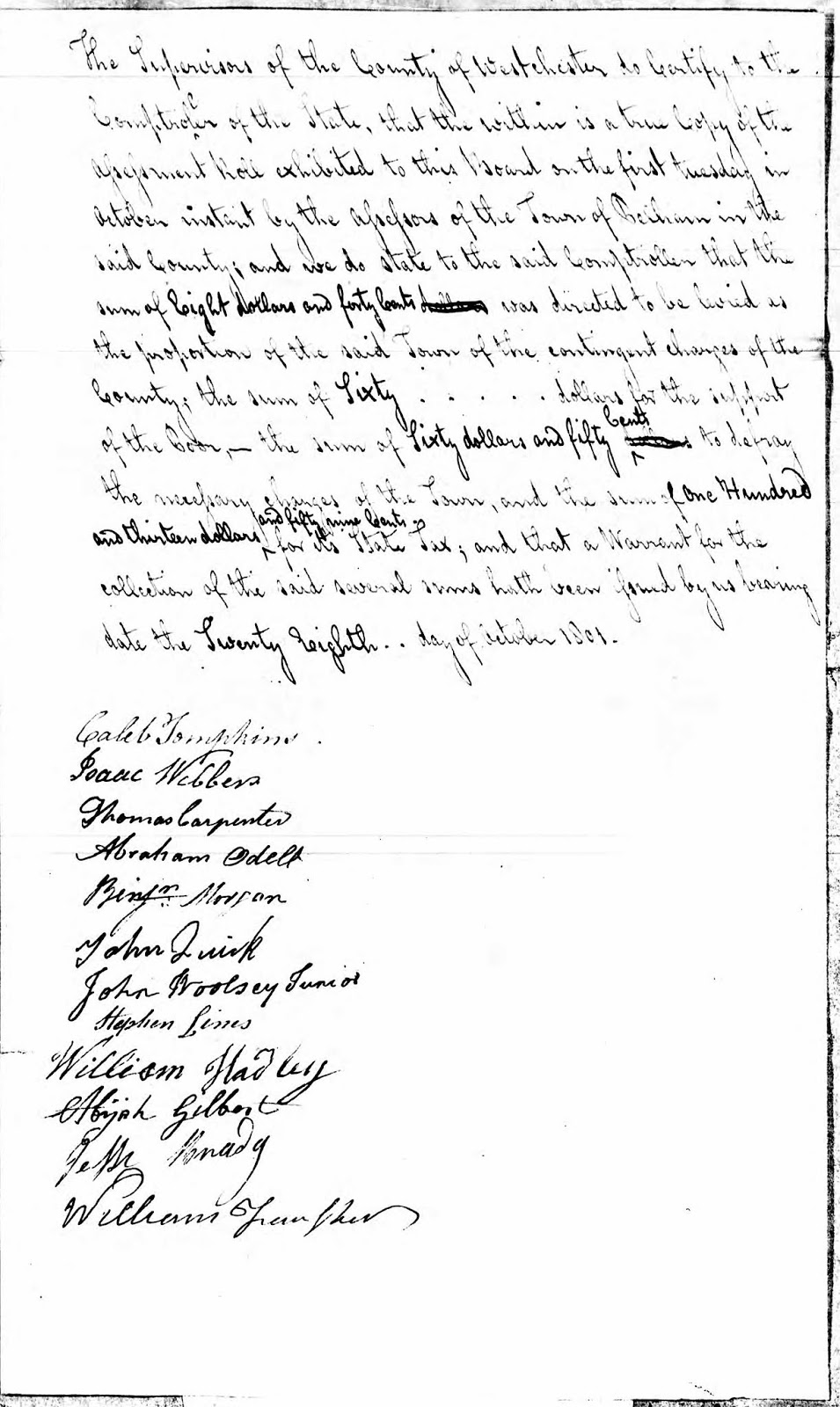 Historic Pelham Town of Pelham Tax Assessment Rolls, 1799 Through 1803