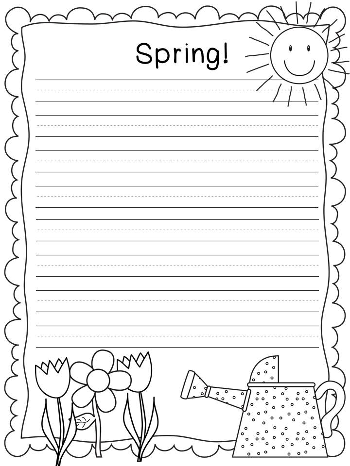 Spring Writing! | A Sunny Day in First Grade