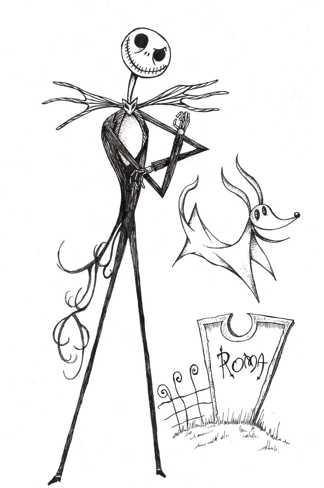 Free Printable Jack Skellington Coloring Pages Free Printable Jack Skellington Coloring Pages