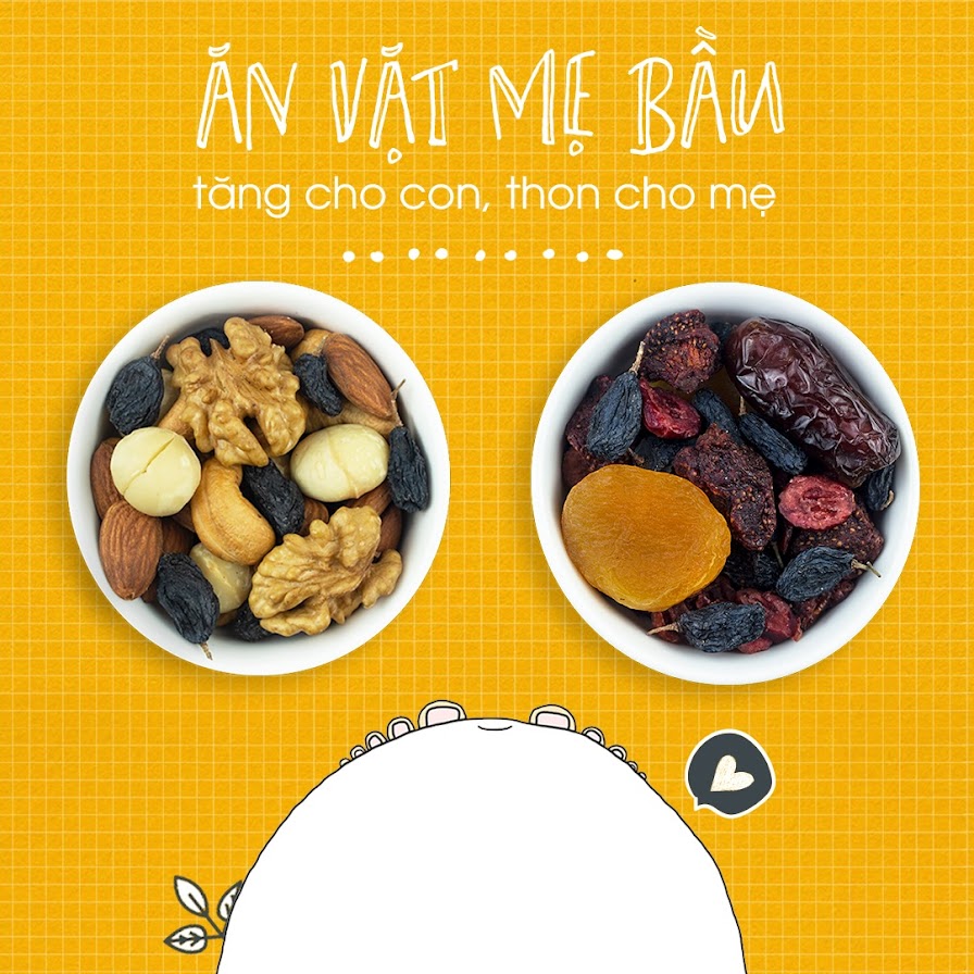 [A36] Combo dinh dưỡng Mixnuts và Mixfruits Nhà Đậu: Lựa chọn hoàn hảo cho Mẹ Bầu mang thai