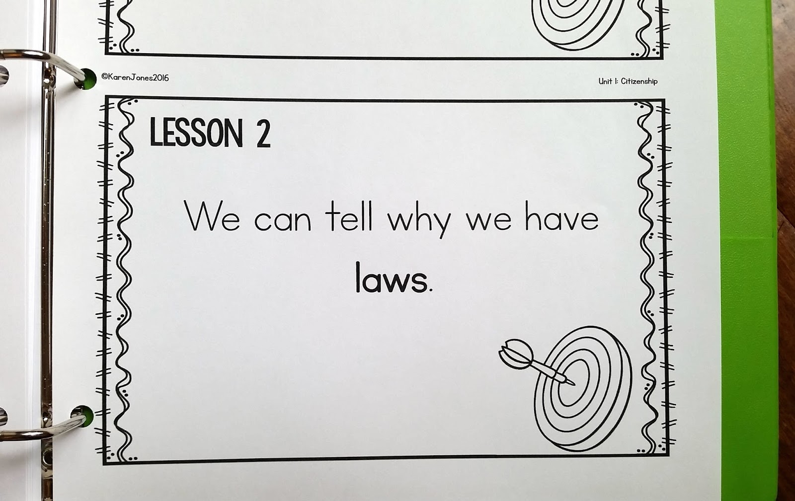 Little Thinkers Social Studies Curriculum for Kindergarten Mrs. Jones