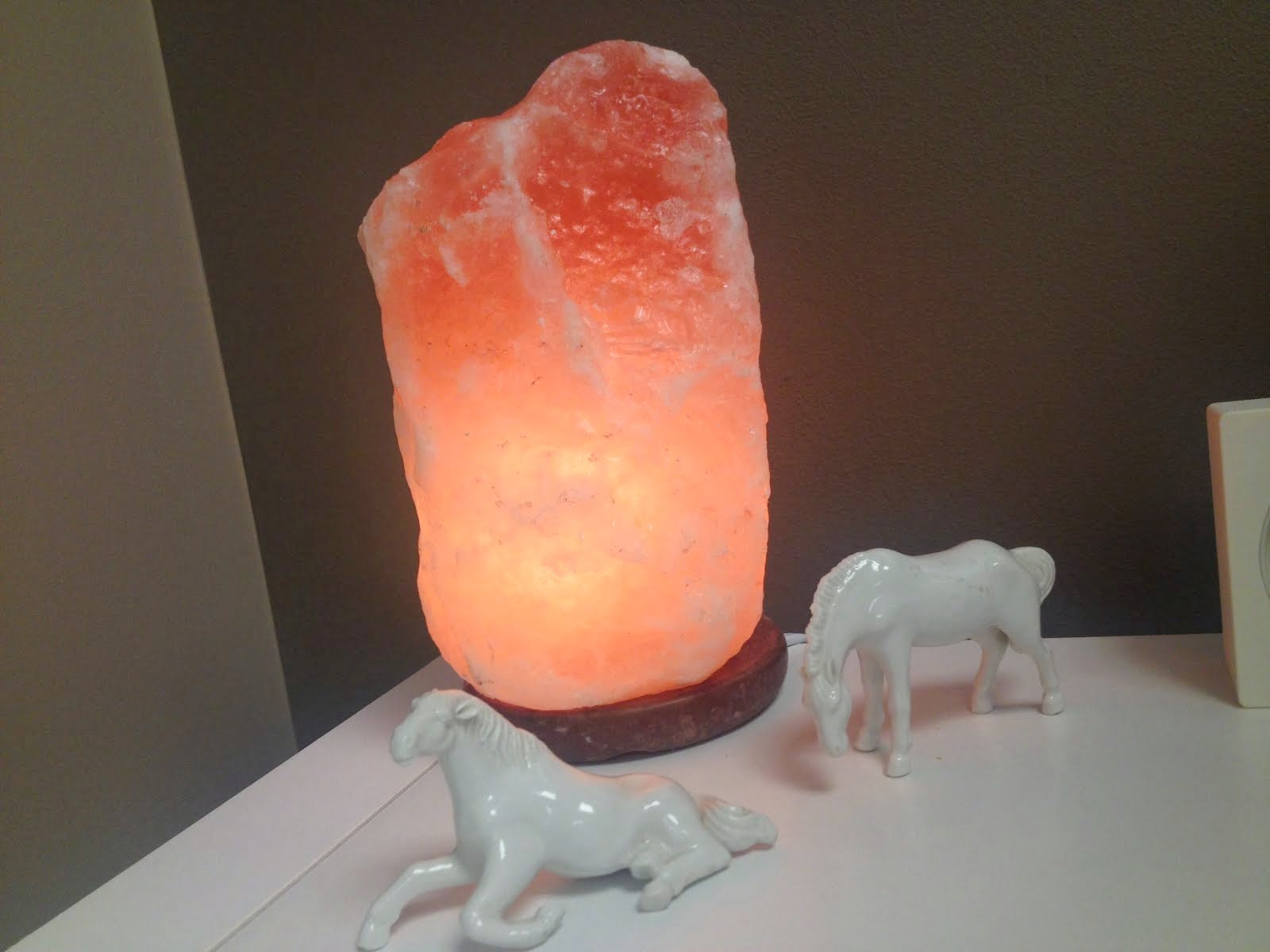 Salt lamp and horses!