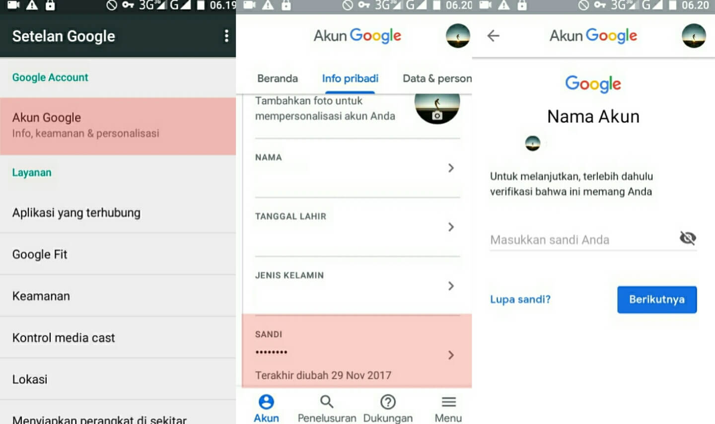 Cara mengganti password gmail mengganti password gmail menggunakan smartphone Android