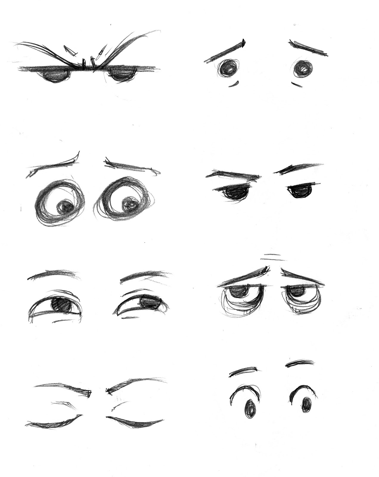 How To Draw Eyes Cartoon - Design Talk