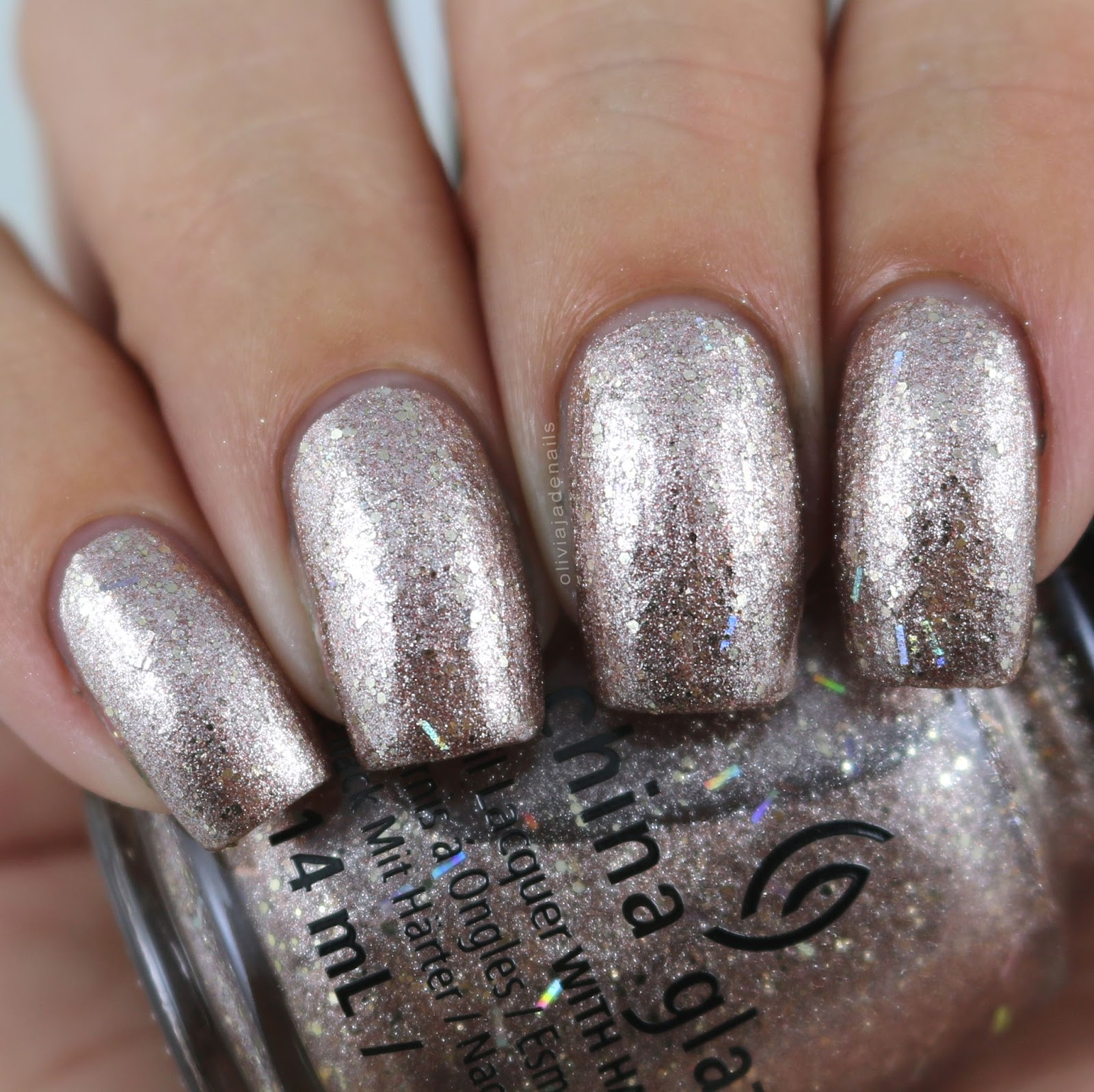 China Glaze Beach It Up swatched by Olivia Jade Nails
