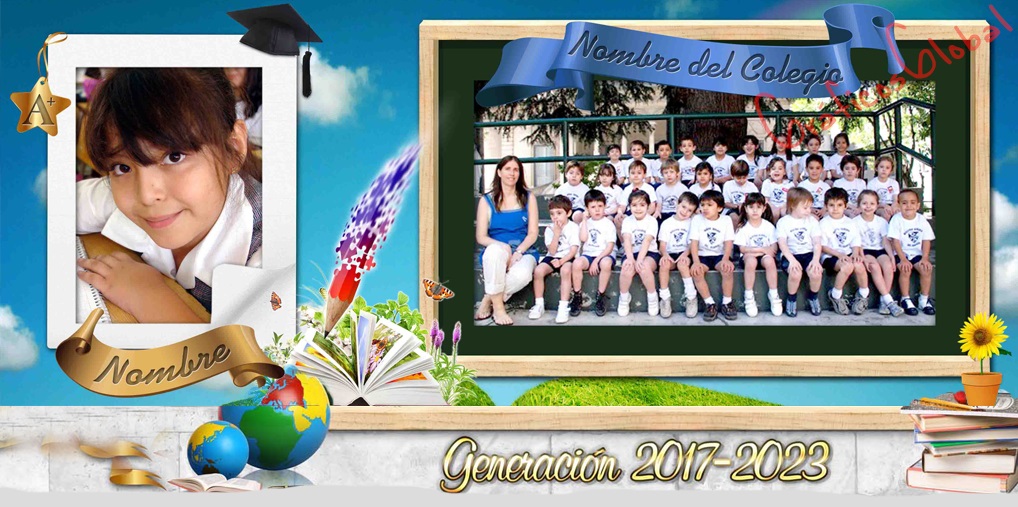 Graduación plantilla psd estilo moderno