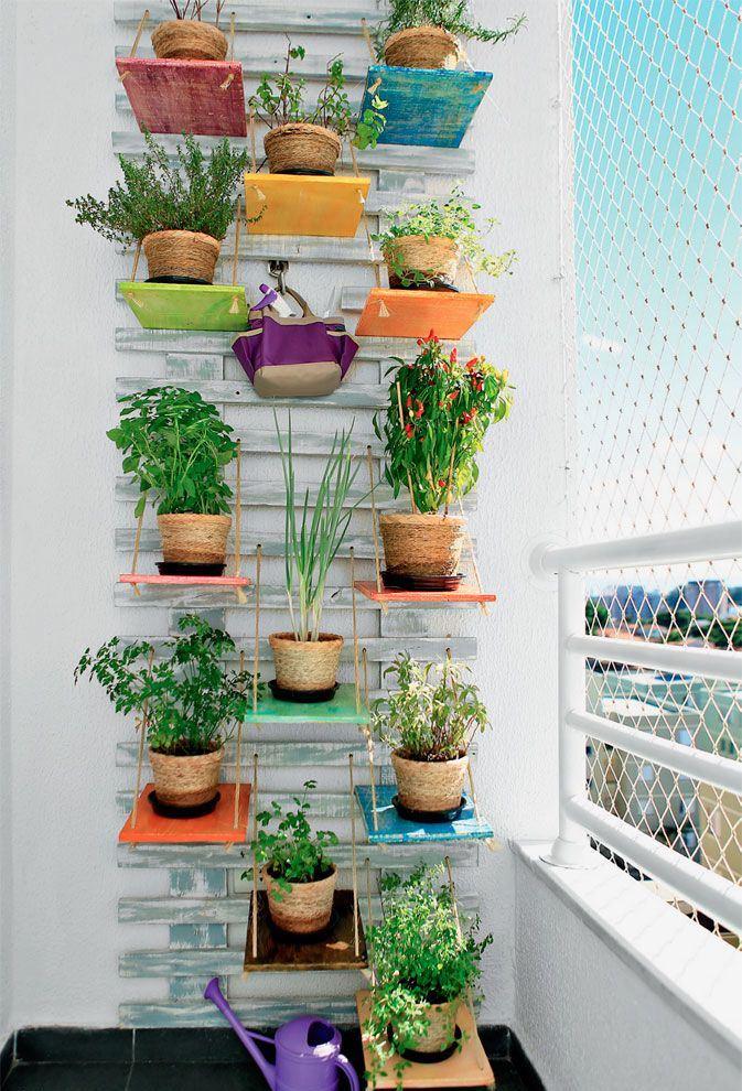 Meio Ligado Lindas ideias para jardim suspenso e jardim vertical Meio Ligado Lindas ideias para jardim suspenso e jardim vertical