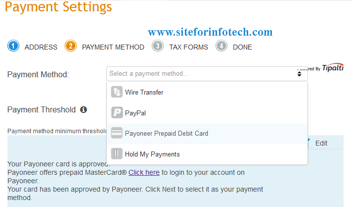 Different payment methods offered by Infolinks to their publishers Different payment methods offered by Infolinks to their publishers