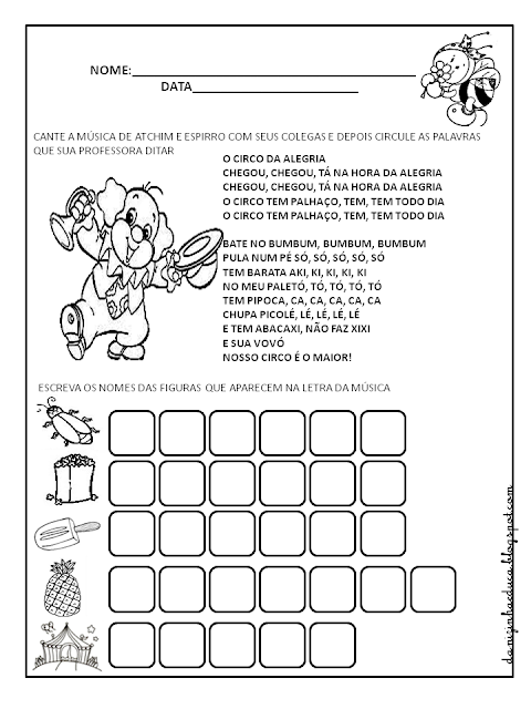 Resultado de imagem para atividades dia do circo