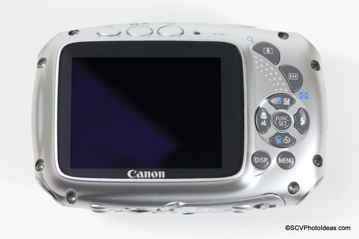 Canon PowerShot D10 Camera rear