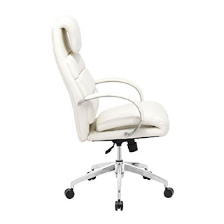 white office chair lateral view