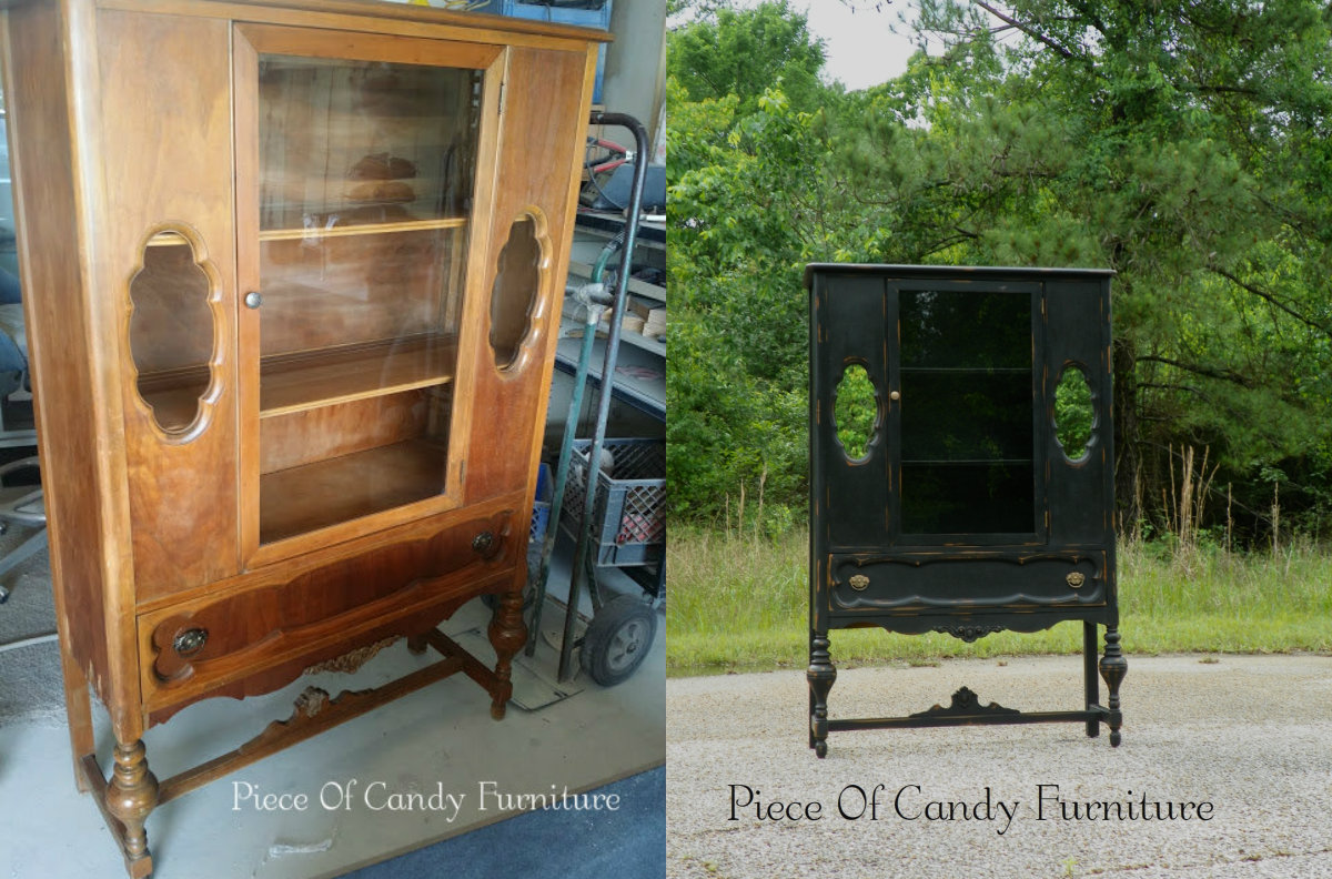 Piece Of Candy Furniture Aged Black Antique China
