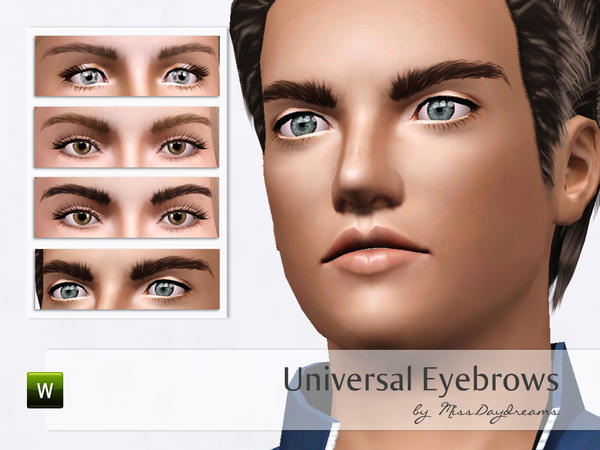 My Sims 3 Blog Missdaydreams Universal Eyebrows