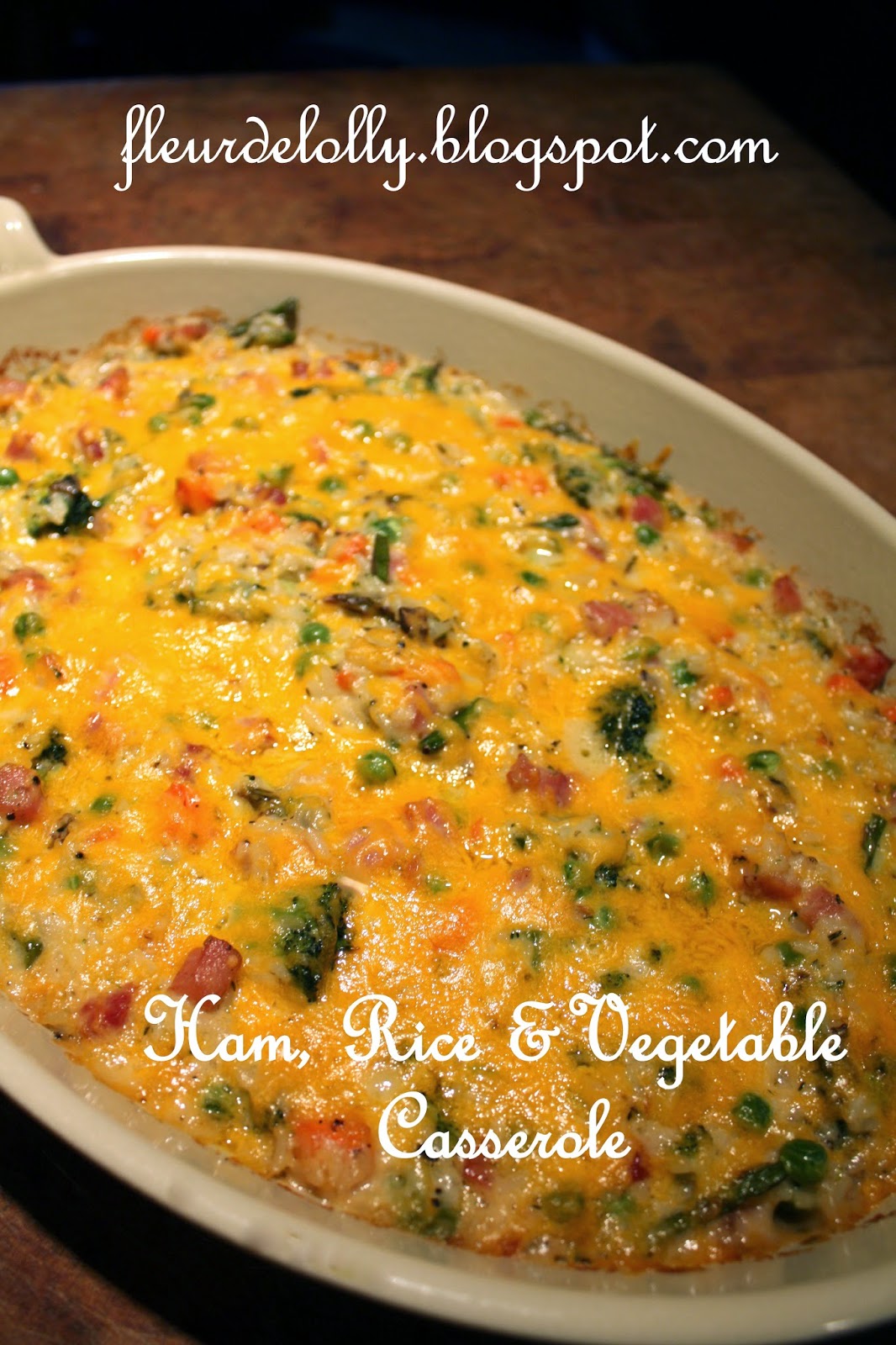 Fleur de Lolly Ham, Rice & Vegetable Casserole