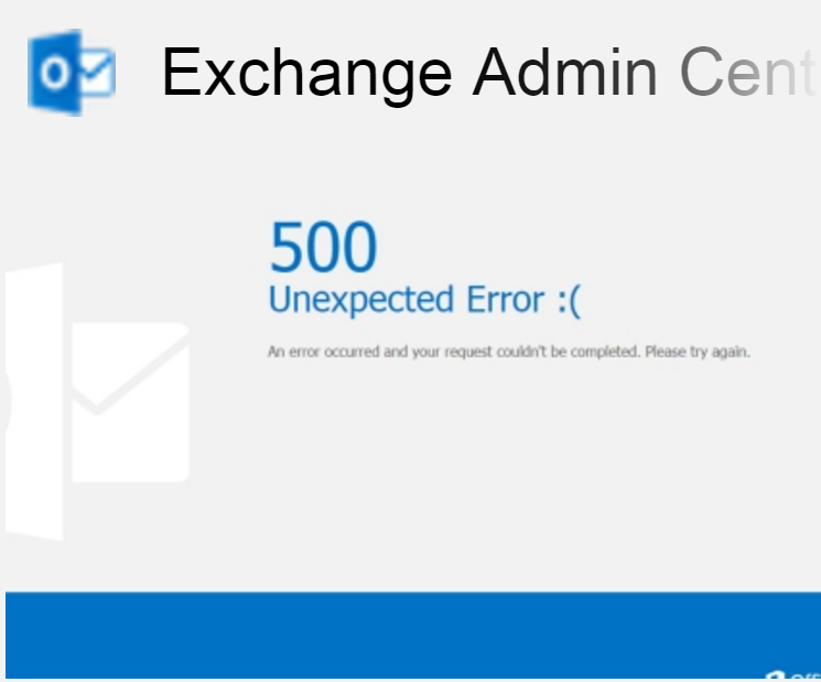 Exchange Ecp 500 Error