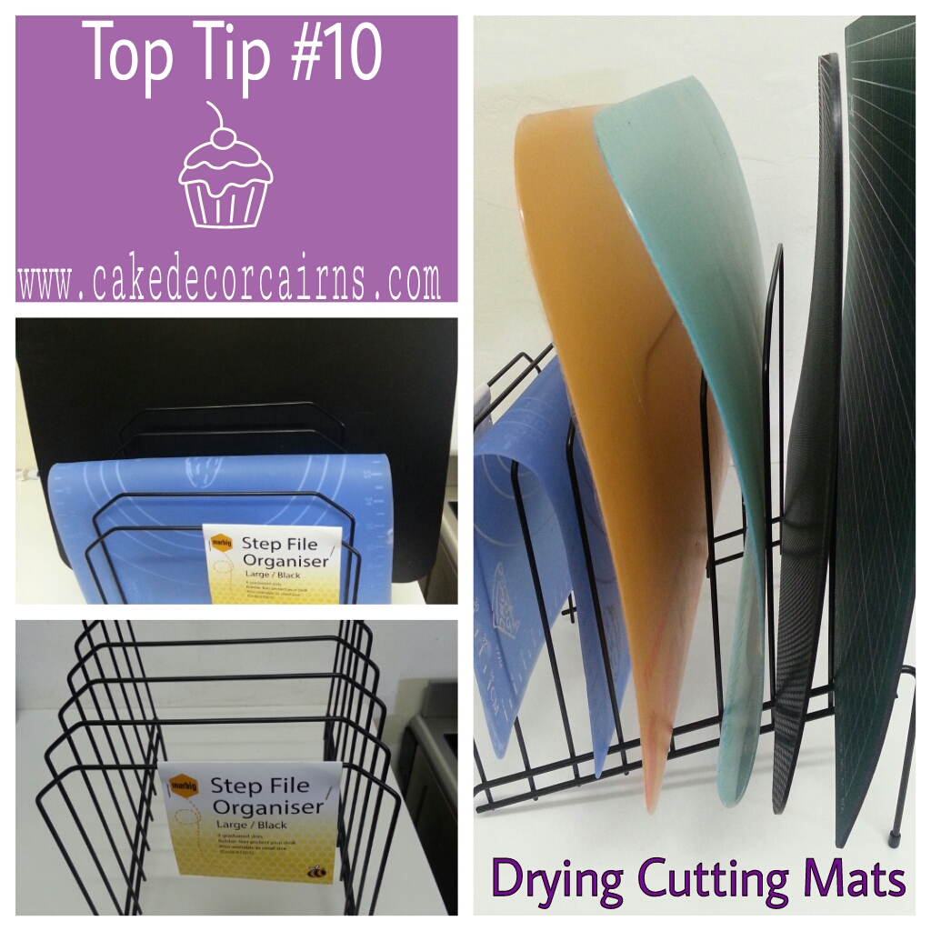 Cutting Mat and Wired Flower Dryer DIY Top Tip Friday Cake Decor Cairns