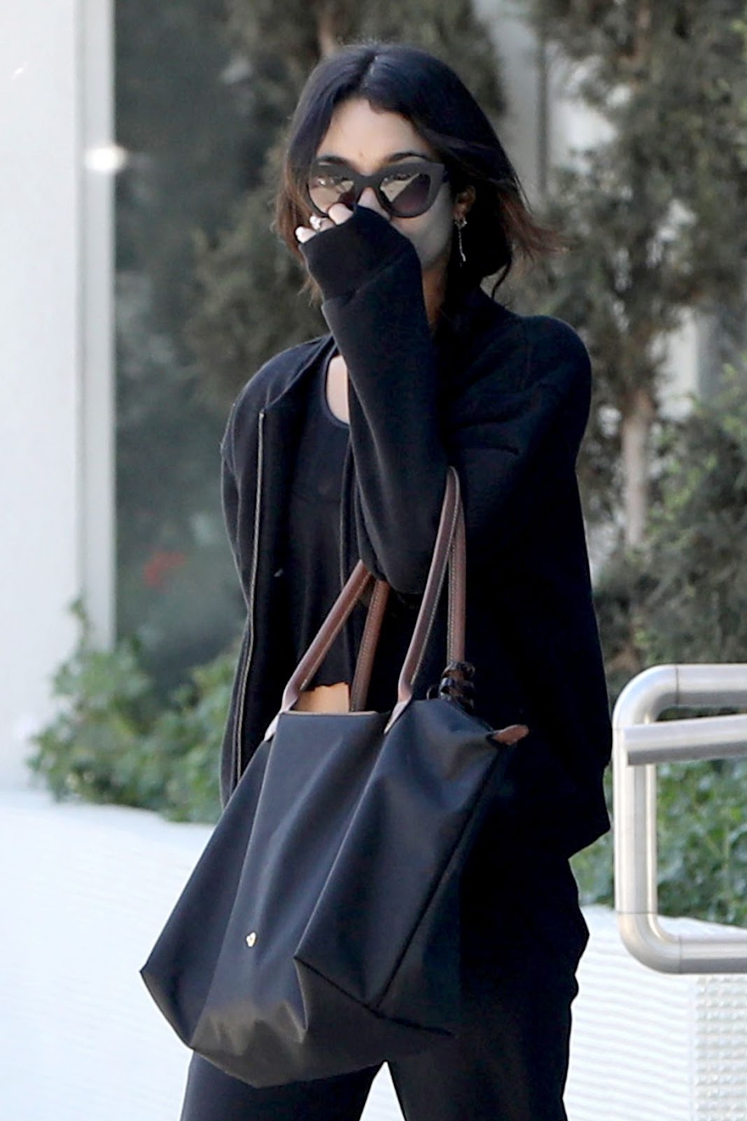 Vanessa Hudgens || Leaving Wundabar Pilates , In Studio City || May 02