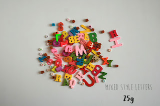 Mixed style abc letters for alphabet games, sensory bins