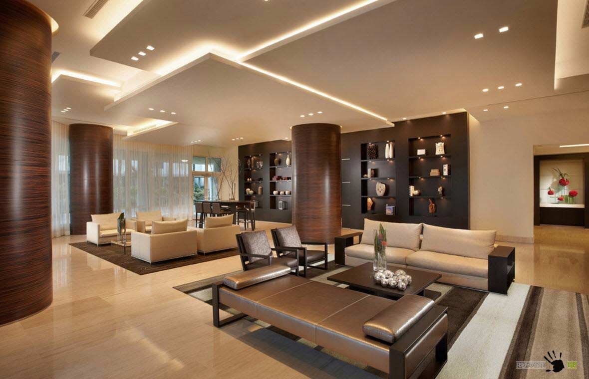 Cool Modern False Ceiling Designs For Living Room 2018