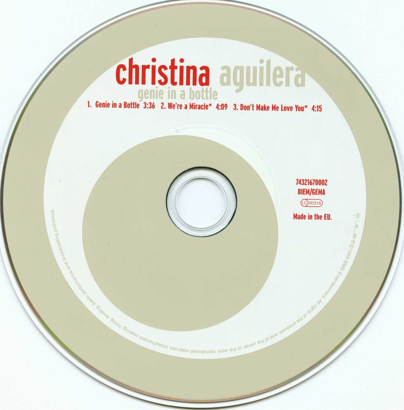 Christina Aguilera Genie In A Bottle Acapella