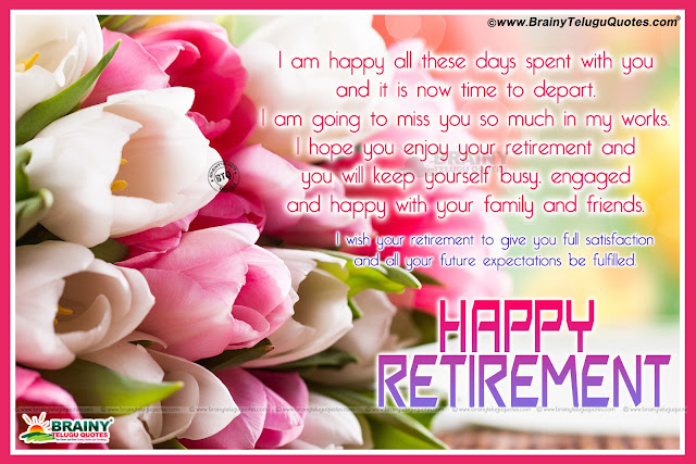 Happy Retirement Day Quotes Greetings wishes with blooming hd
