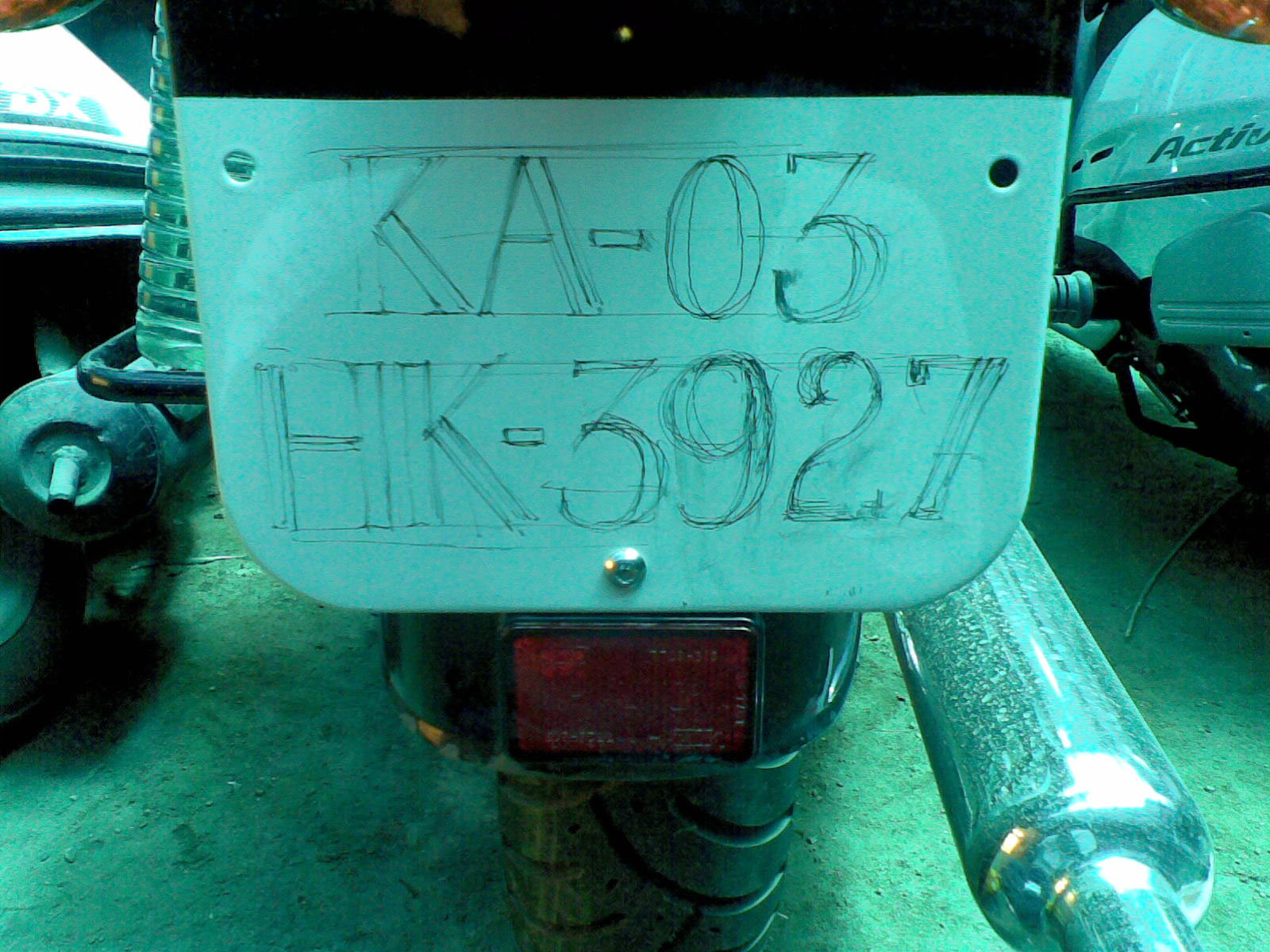 A Treehouse Number Plate Typography 350 