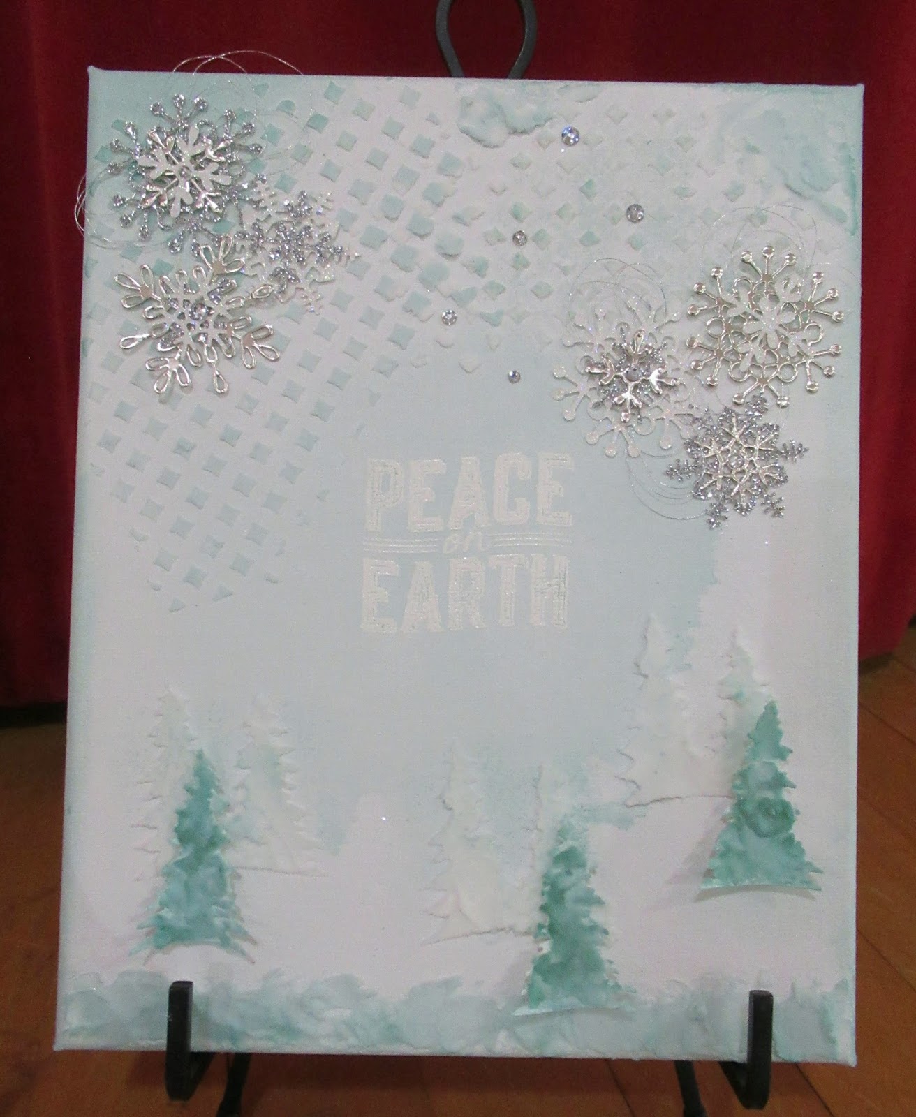 Personally Yours Stampin' Up! Embossing Paste Canvas Art