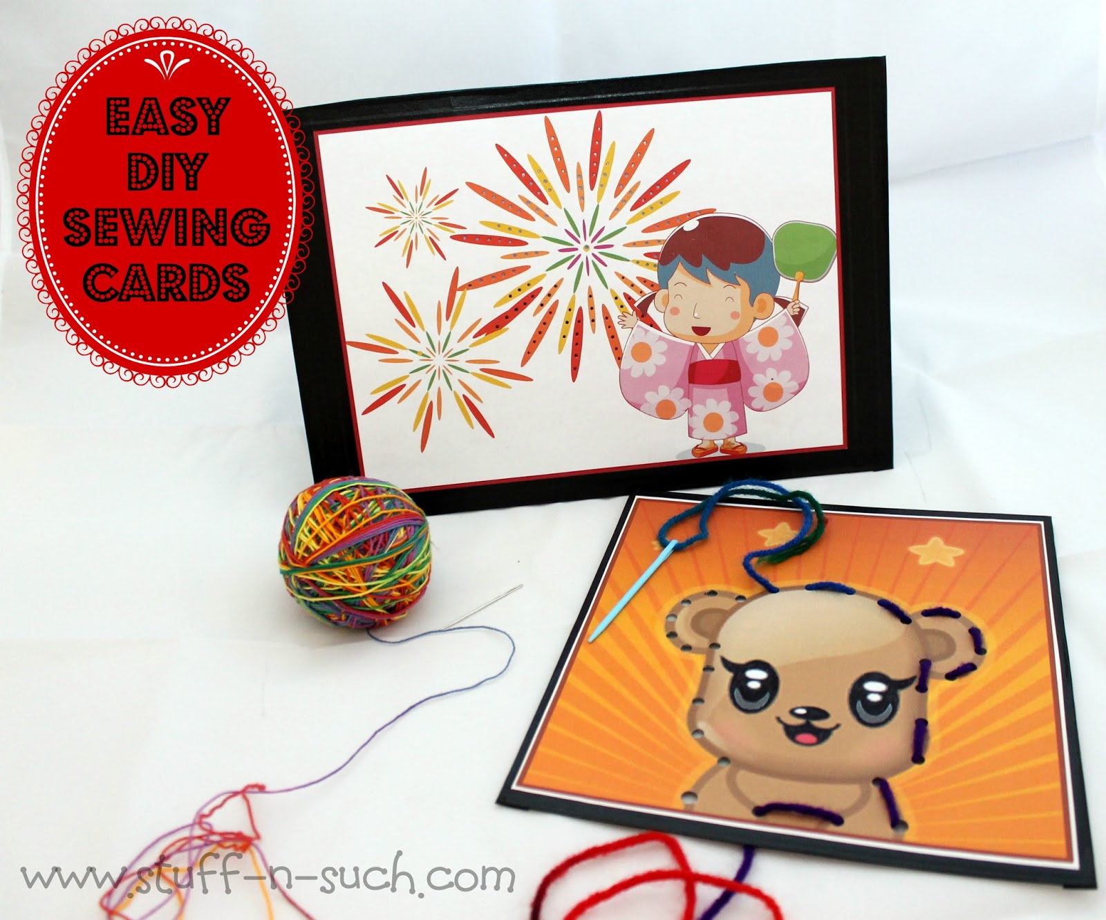 StuffnSuch By Lisa DIY Sewing Cards for Kid's