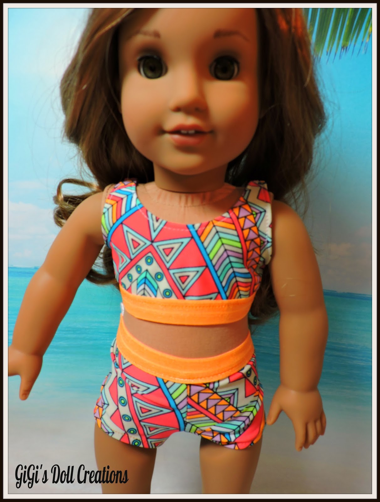 GiGi's Doll and Craft Creations American Girl Doll 2016 Swimsuit
