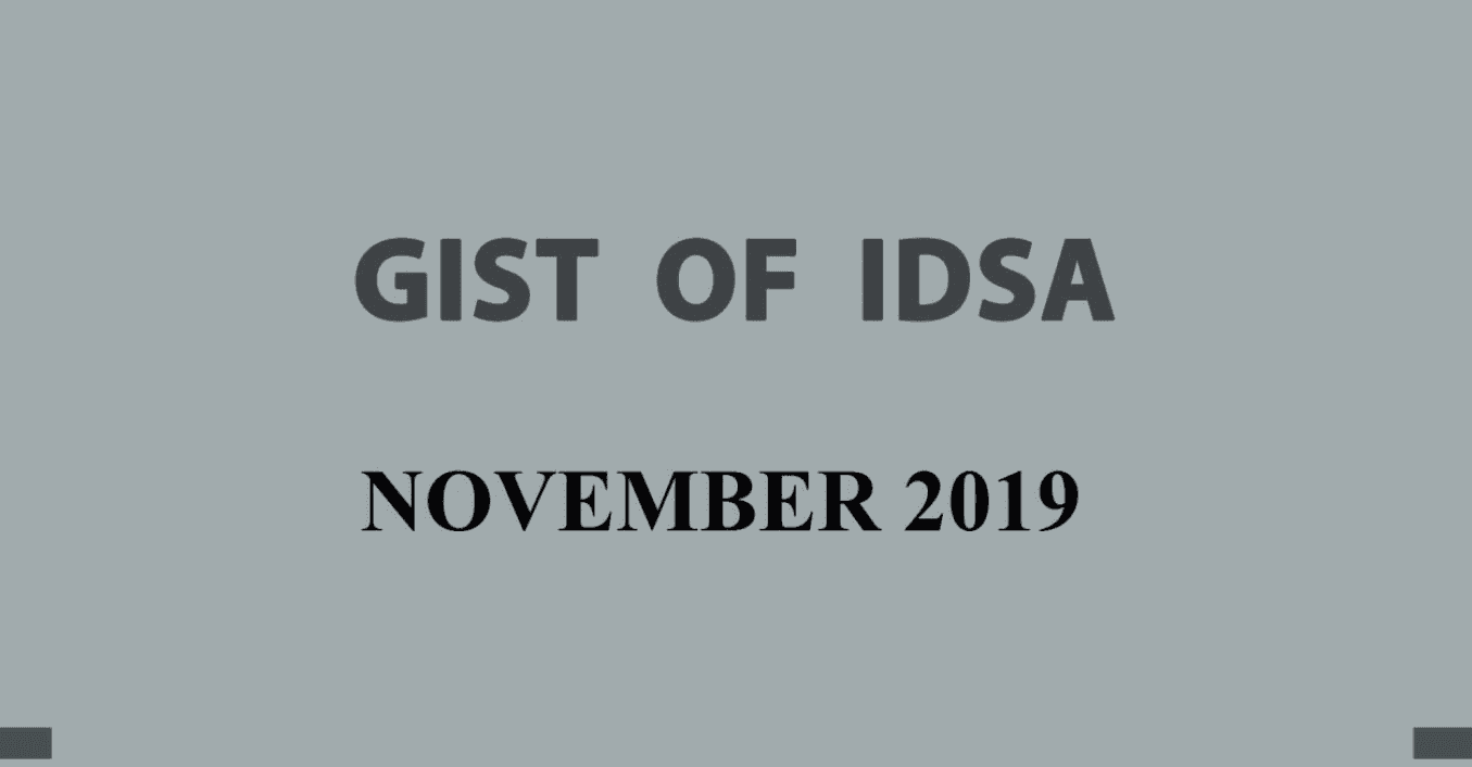 GIST of IDSA November 2019