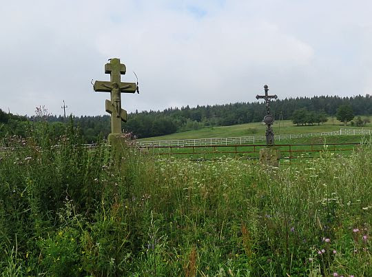 Krzyże łemkowskie w Jasionce. Krzyże łemkowskie w Jasionce.