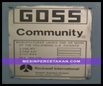 Mesin cetak web offset printing
