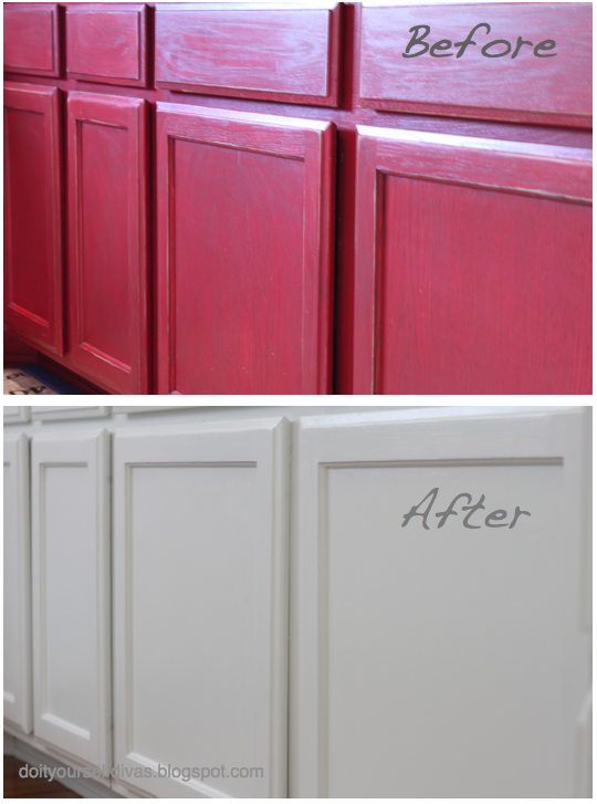 All-Red Kitchen Transformed With Paint