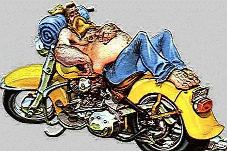 Carte Anniversaire Motard Humour