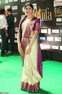 Adah Sharma looks super cute in Saree at IIFA Utsavam Awards 27th March 2017  Exclusive