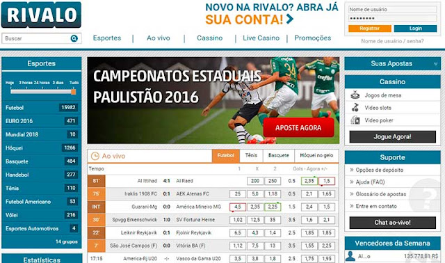Rivalo - Considerada um dos melhores sites de apostas do mundo Rivalo - Considerada um dos melhores sites de apostas do mundo