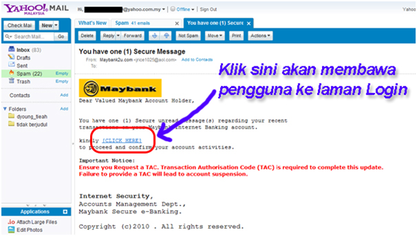 Bahagian Teknologi Maklumat: Apa itu SPAM?