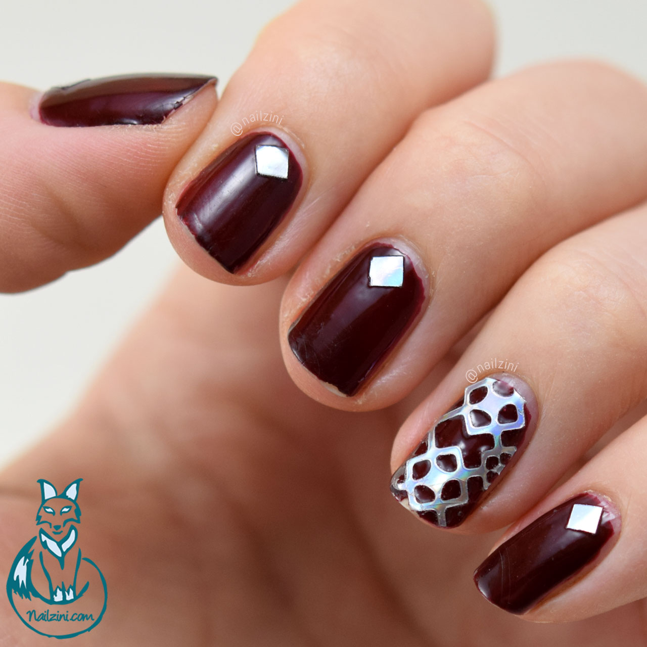 One Stencil, Two Ways Born Pretty Store + Sally Hansen Miracle Gel